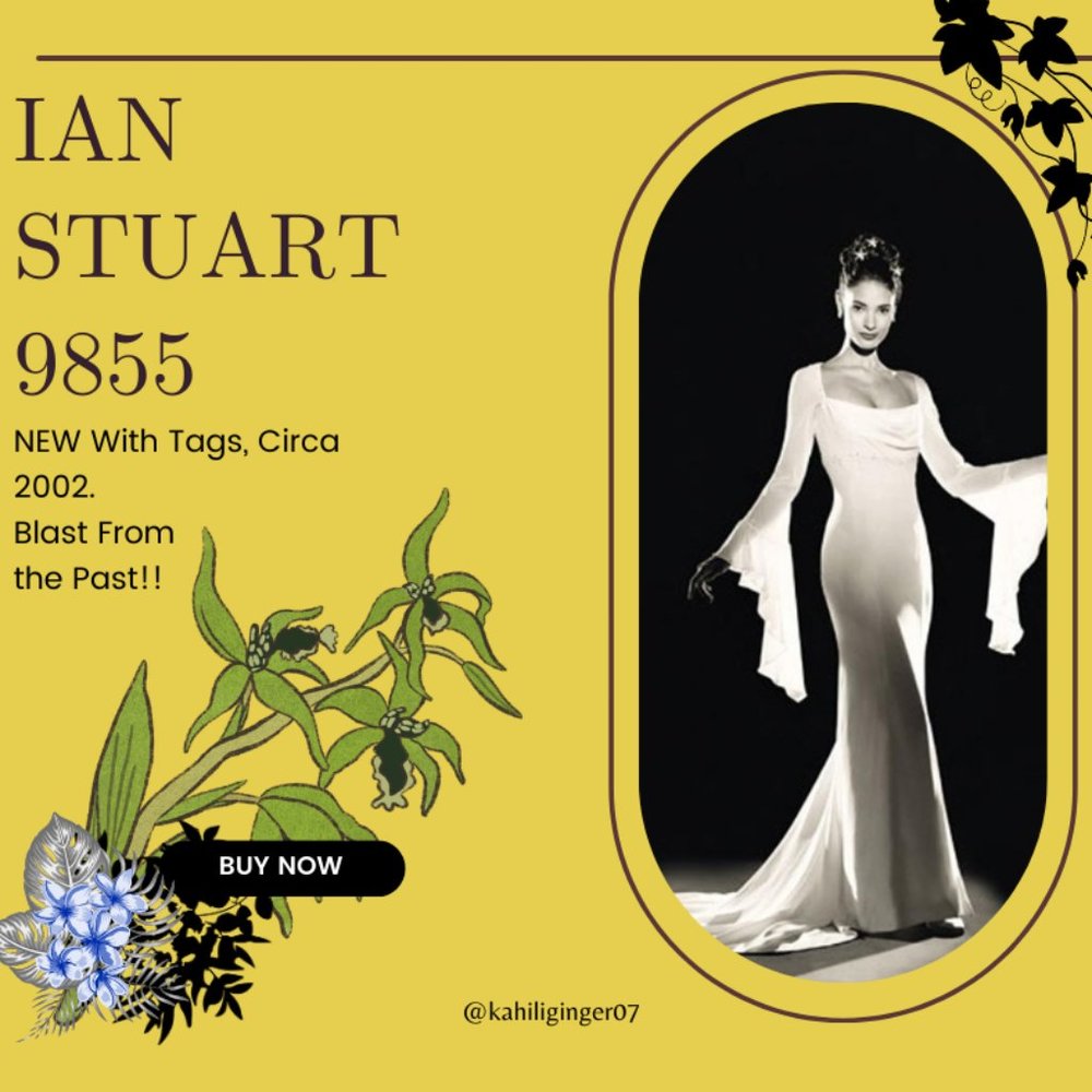 Ian Stuart 9855 Wedding Dress Size 12 (Circa 2002) NWT / Never Worn
